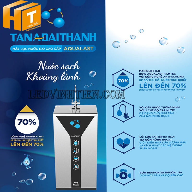 Máy lọc nước RO Tân Á Đại Thành Aqualast 8 lõi