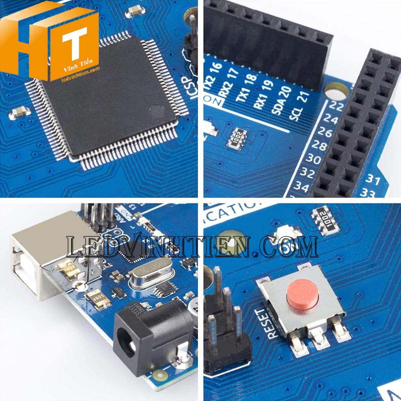 Arduino Mega 2560 R3 (Sử dụng chip Atmega 2560 ) - Vĩnh Tiến