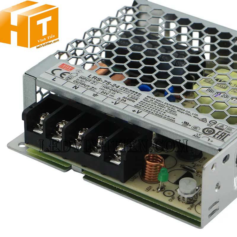 Nguồn tổ ong Mean Well 24VDC 3.2A LRS-75-24