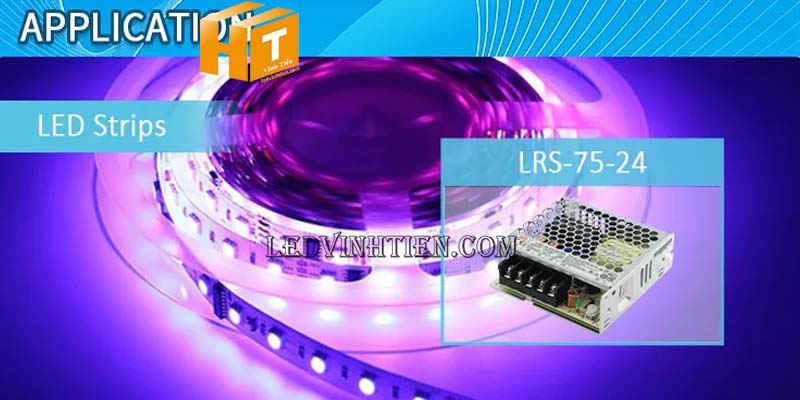 Nguồn tổ ong 24V 3.2A 76.8W LRS-75-24 Meanwell - Vĩnh Tiến