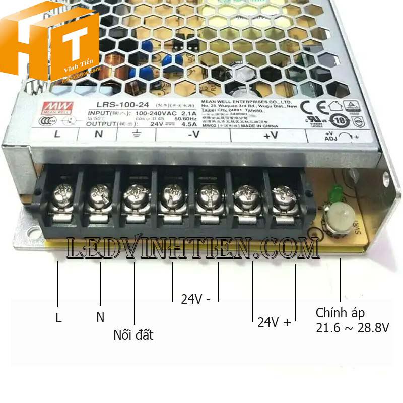 Nguồn Meanwell LRS-100-24