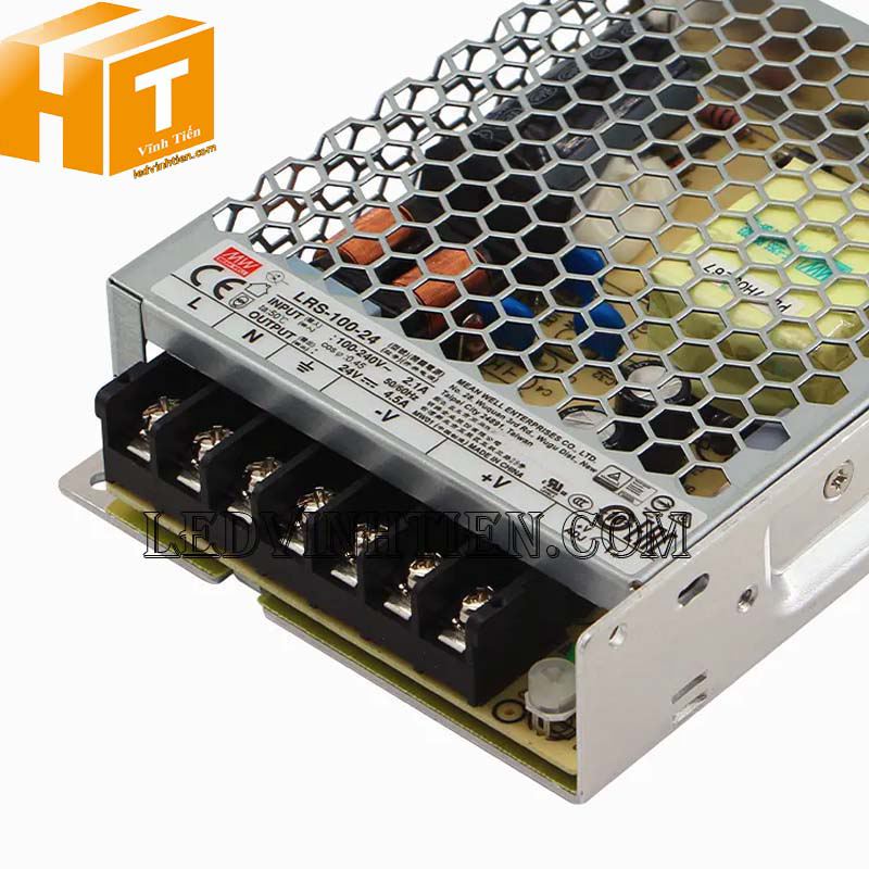 Nguồn Meanwell LRS-100-24 (108W/24V/4.5A) - Bảo hành 1 năm