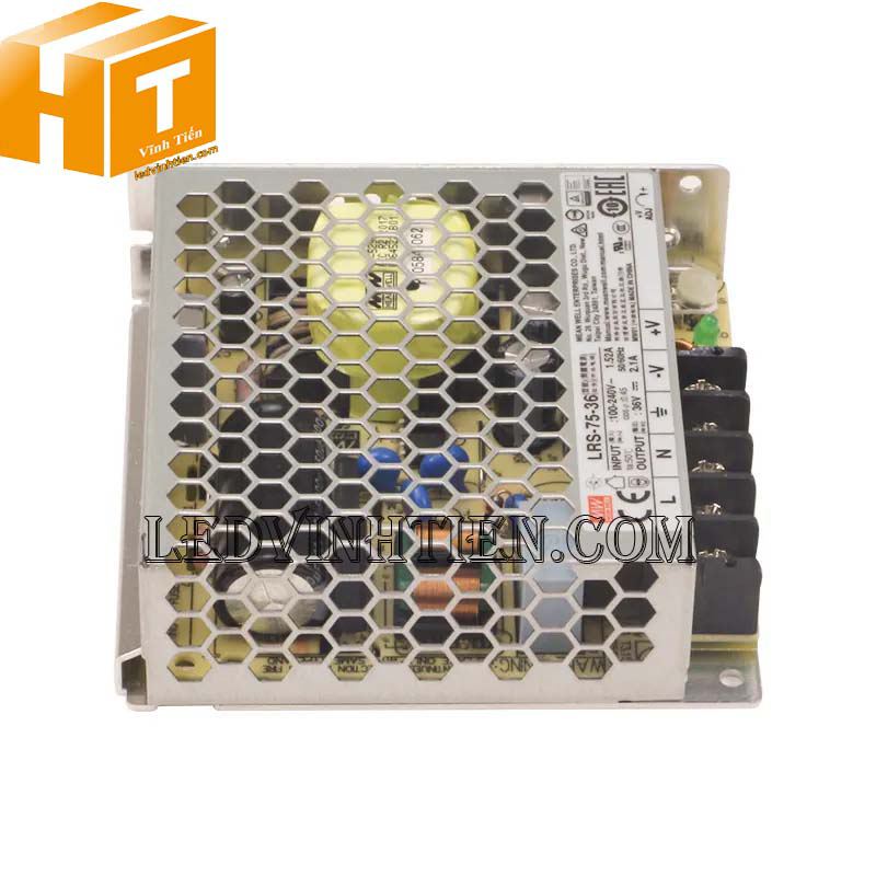 Nguồn tổ ong Mean Well 36VDC 2.1A LRS-75-36