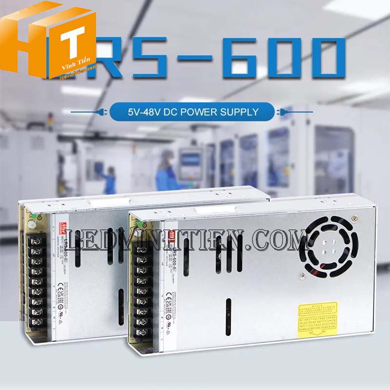 LRS-600-5 - Nguồn một chiều Meanwell 500W-5VDC