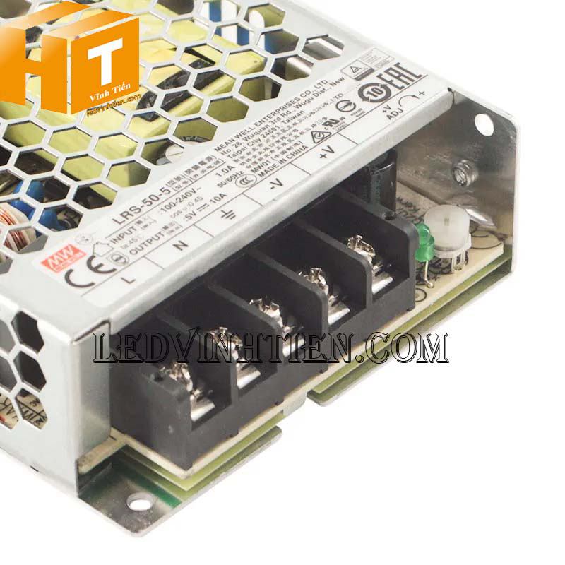 Nguồn tổ ong Mean Well 5VDC 10A LRS-50-5