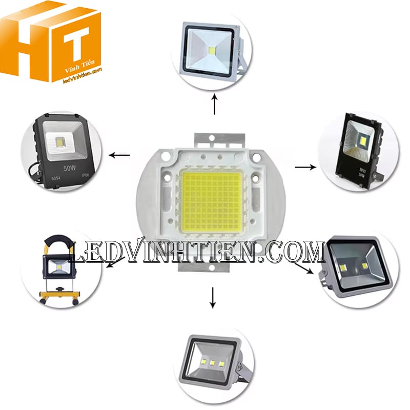 Nhân led 100W ánh sáng trắng