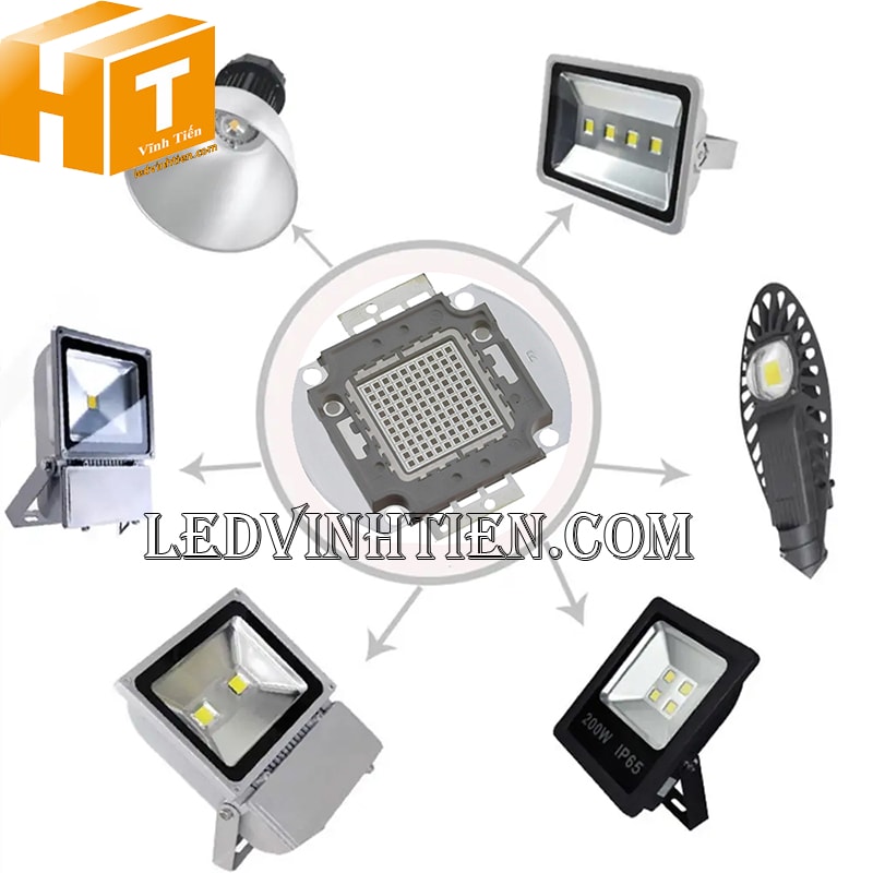 Chip led đèn pha led 100W loại tốt