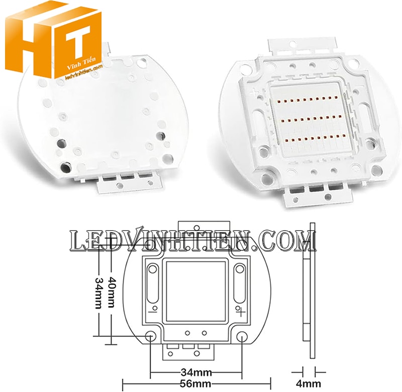 Chip đèn led 30W ánh sáng đỏ