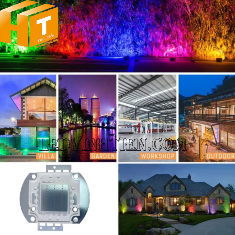 Bán chip led 30W ánh sáng màu đỏ tại HCM