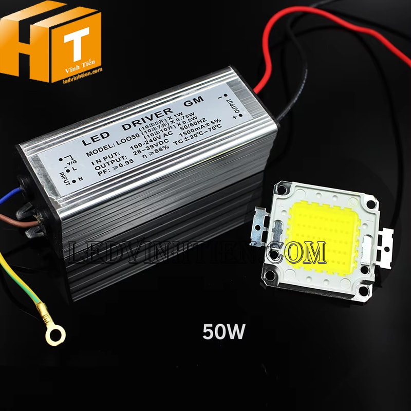Chip led 50W ánh sáng vàng