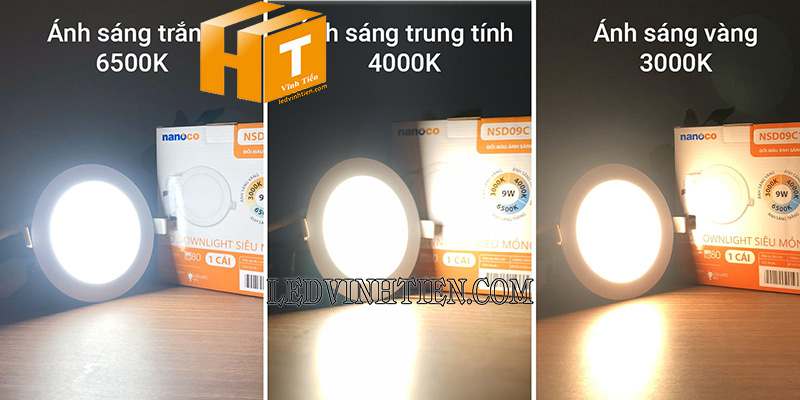 Đèn led âm trần nanoco