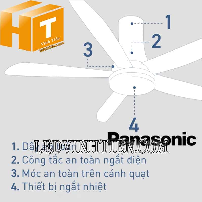 Quạt trần Panasonic F-60UFN giá sỉ tại phú yên