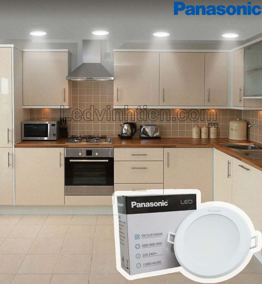 Đèn LED downlight 12W NNNC7646188 Panasonic giúp tiết kiệm điện năng, cung cấp ánh sáng ổn định, không nhấp nháy, bảo vệ mắt, phù hợp với phòng ngủ, phòng làm việc.