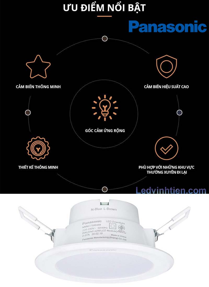 Ưu Điểm Đèn Downlight DN Series Cảm Biến Tắt Mở 