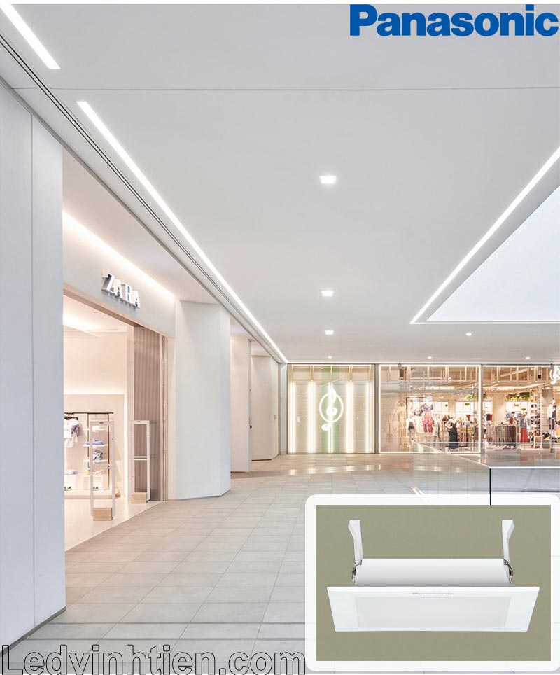 Đèn LED Âm Trần Neo Slim Vuông 6W NNP71254 dùng chiếu sáng biệt thự