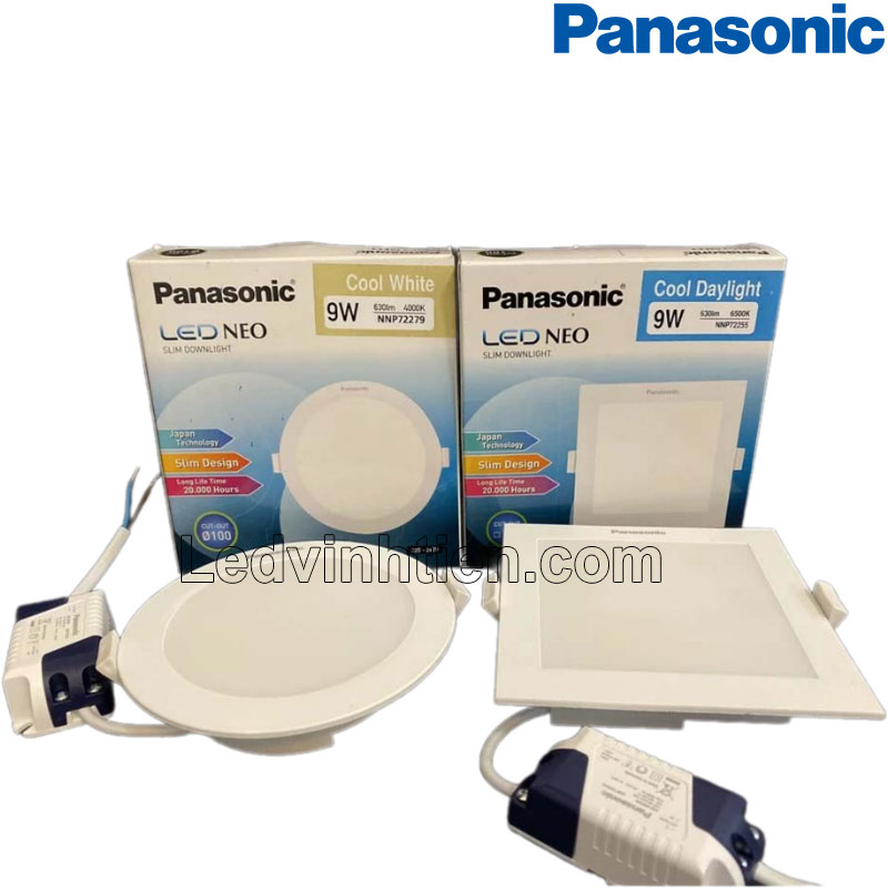 Đèn LED Âm Trần Panasonic Neo Slim Tròn Và Vuông