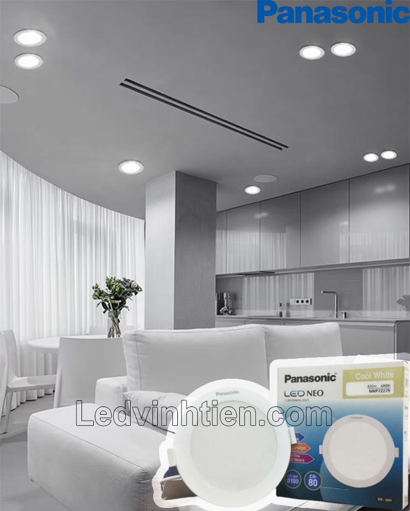 Đèn led downlight tròn 6W NNP71272 Panasonic dùng chiếu sáng nhà phố, văn phòng