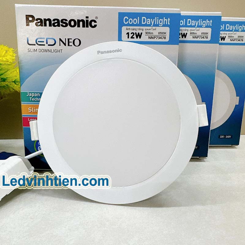 Đèn led downlight tròn Neo Slim 12W chính hãng