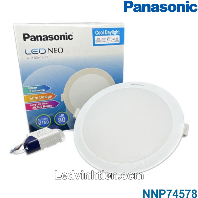 Led downlight tròn 18w NNP74578 Panasonic