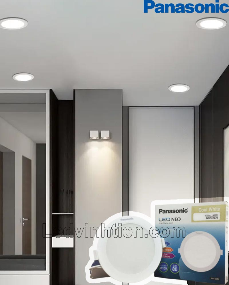 Đèn led downlight tròn 9W NNP72272 Panasonic dùng chiếu sáng trong nhà, văn phòng