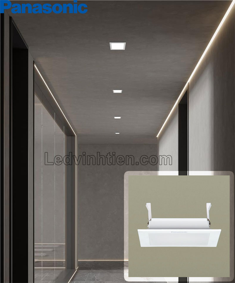 Đèn LED Âm Trần Neo Slim Vuông 6W NNP71255 Panasonic dùng chiếu sáng nhà phố