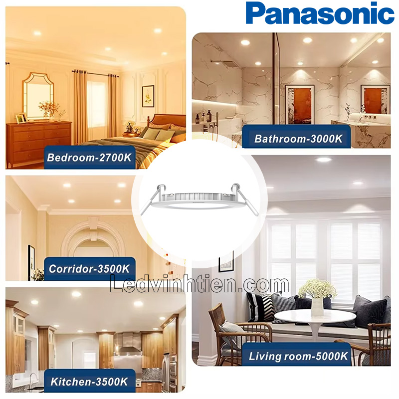 Đèn LED downlight 18W NNNC7650488 Panasonic ánh sáng vàng giúp tạo không gian thư giãn, ấm cúng, lý tưởng cho phòng ngủ, nhà hàng, và quán cà phê.
