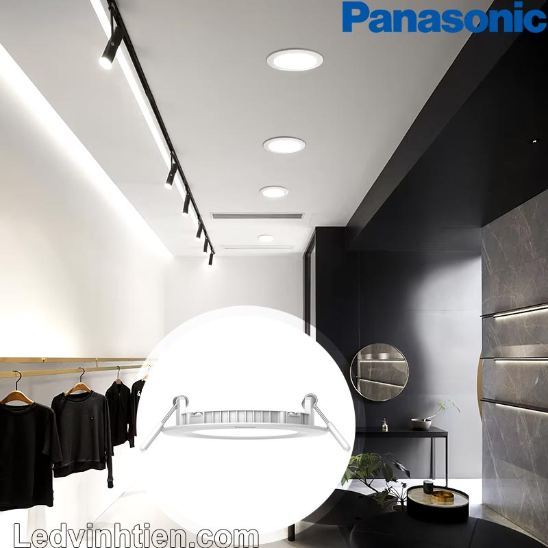 Đèn LED Downlight 9W NNNC7650188 Panasonic ánh sáng vàng cung cấp ánh sáng mềm mại, lý tưởng cho phòng ngủ, bảo vệ thị lực và tiết kiệm năng lượng tối ưu.