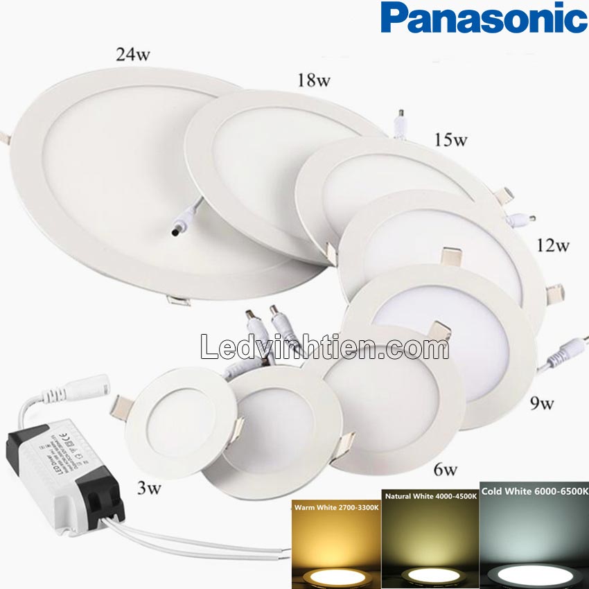 Các Công Suất Đèn Led Âm Trần Panasonic