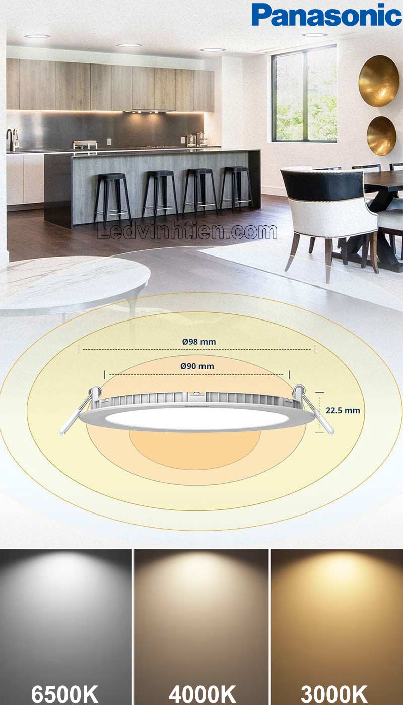  Đèn âm trần EZ-M Series Panasonic thoát nhiệt vượt trội