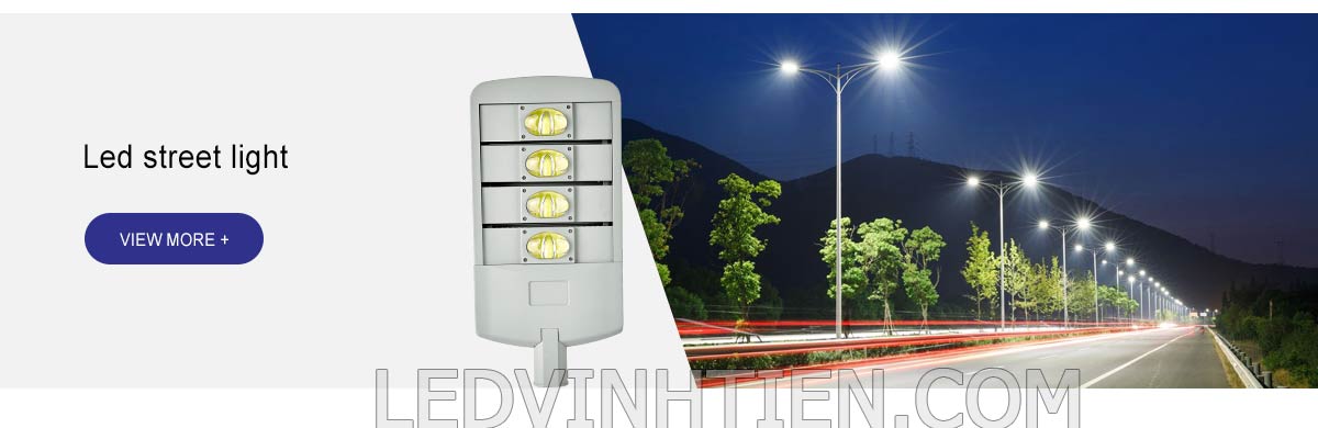 Trụ đèn đường và đèn đường led tại Vĩnh Tiến