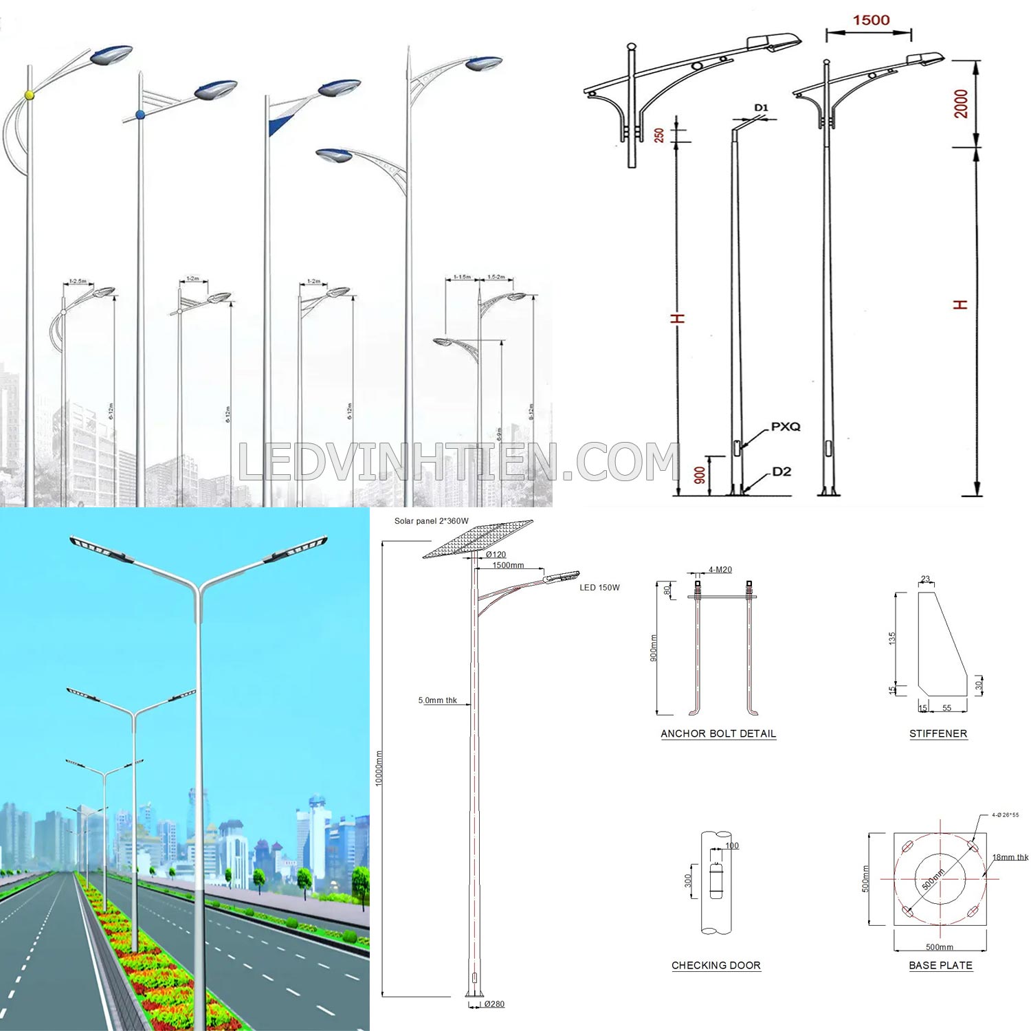 Hướng dẫn cách làm khung móng cột đèn