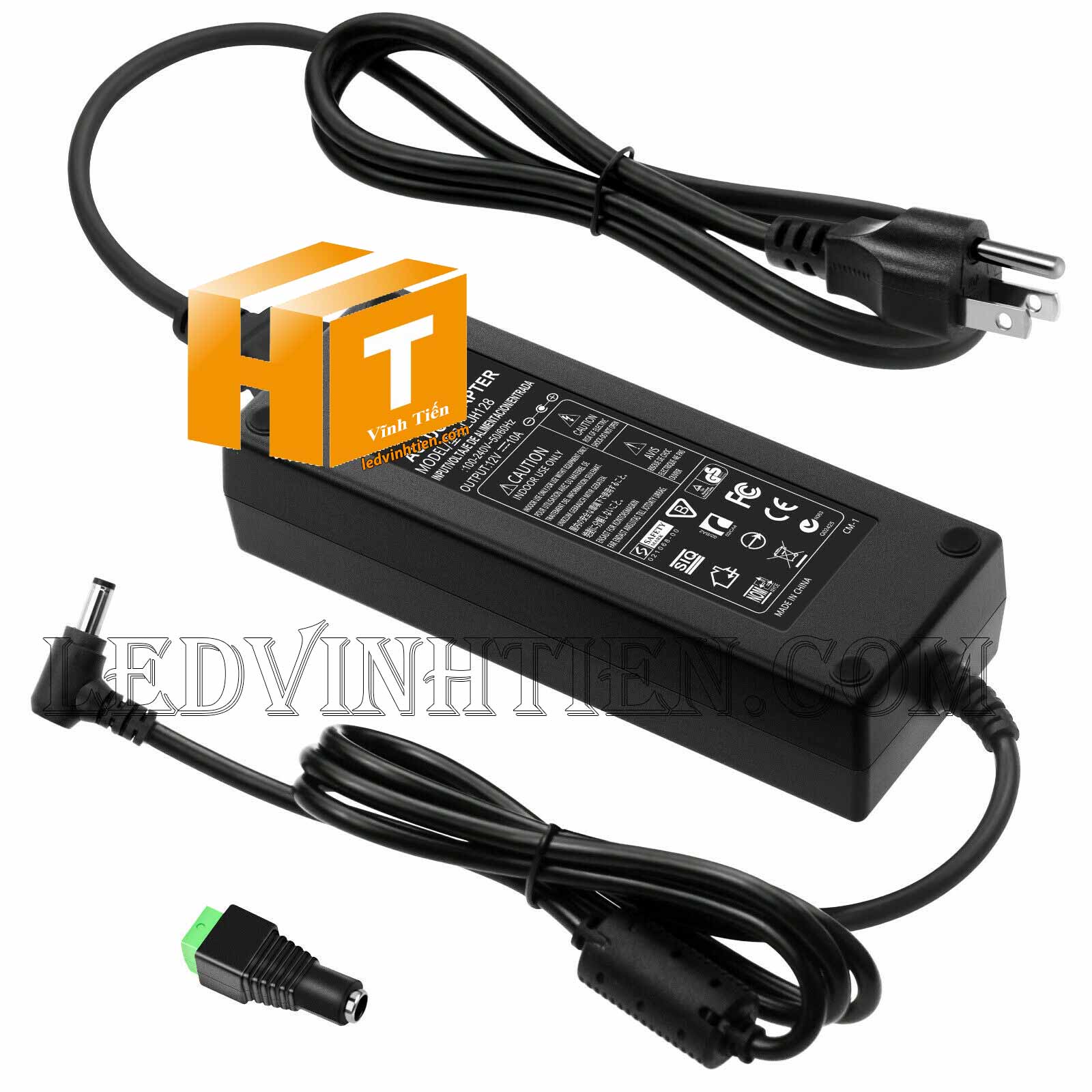 Adapter 12v 10a hay còn gọi nguồn adapter, adaptor 12V 10A nhỏ được cấp nguồn DC12V camera, Led quảng cáo, led hắt, led module, các loại đèn led chiếu sáng, như led thanh, led module, led dây, bơm mước mini, tự động hóa, BOARD MẠCH ĐIỆN TỬ XEM hình ảnh chụp mọi góc cạnh của nguồn adapter 12v 10a 120W loại tốt, giá rẻ, chất lượng, đủ ampe, có quạt, nhôm tản nhiệt, sản phẩm chính hãng ledvinhtien.com Hình ảnh chụp mọi góc cạnh của adapter DC12V 10A chính hãng led vĩnh tiến