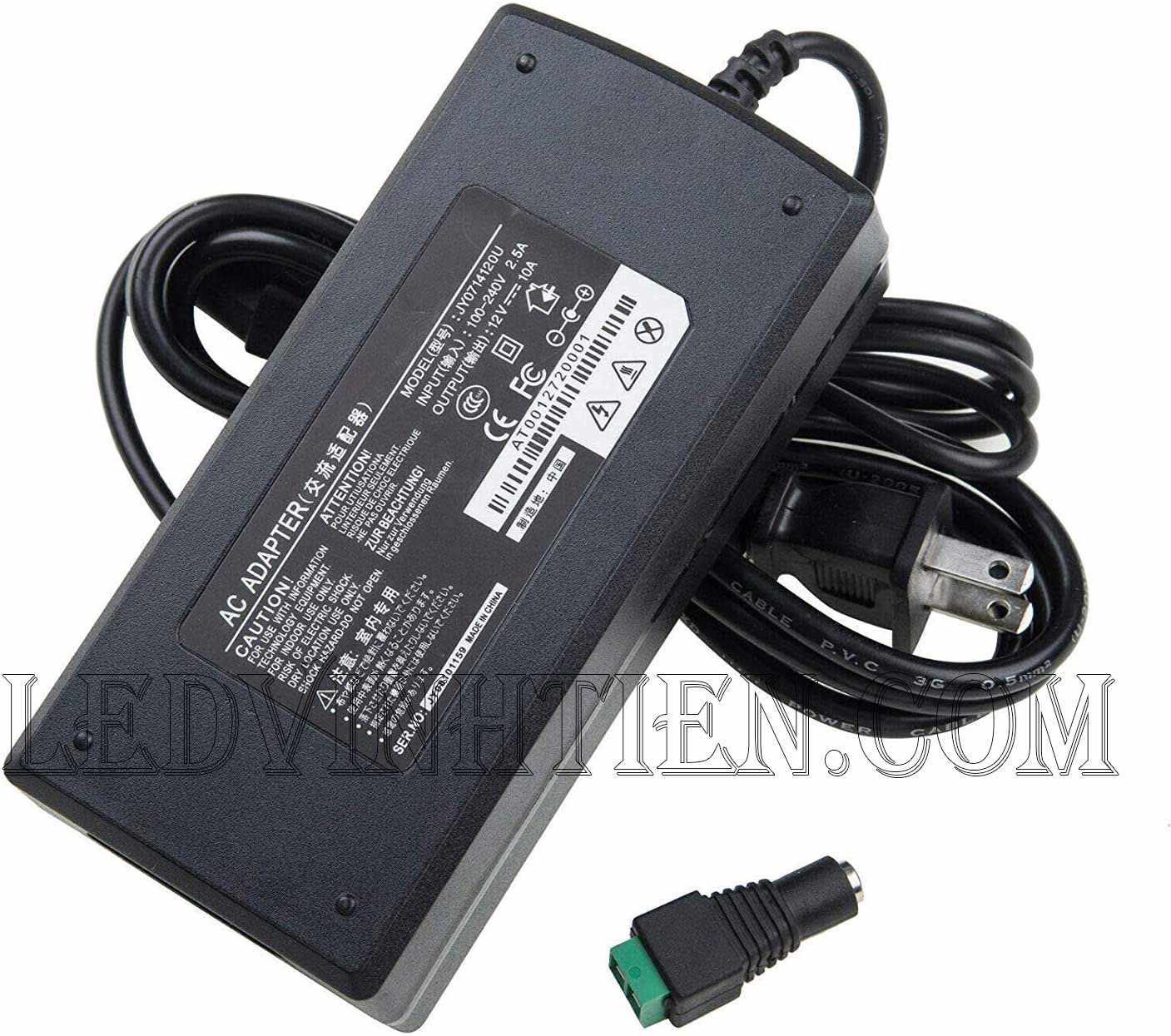 Adapter 12v 10a hay còn gọi nguồn adapter, adaptor 12V 10A nhỏ được cấp nguồn DC12V camera, Led quảng cáo, led hắt, led module, các loại đèn led chiếu sáng, như led thanh, led module, led dây, bơm mước mini, tự động hóa, BOARD MẠCH ĐIỆN TỬ XEM hình ảnh chụp mọi góc cạnh của nguồn adapter 12v 10a 120W loại tốt, giá rẻ, chất lượng, đủ ampe, có quạt, nhôm tản nhiệt, sản phẩm chính hãng ledvinhtien.com Hình ảnh chụp mọi góc cạnh của adapter DC12V 10A chính hãng led vĩnh tiến