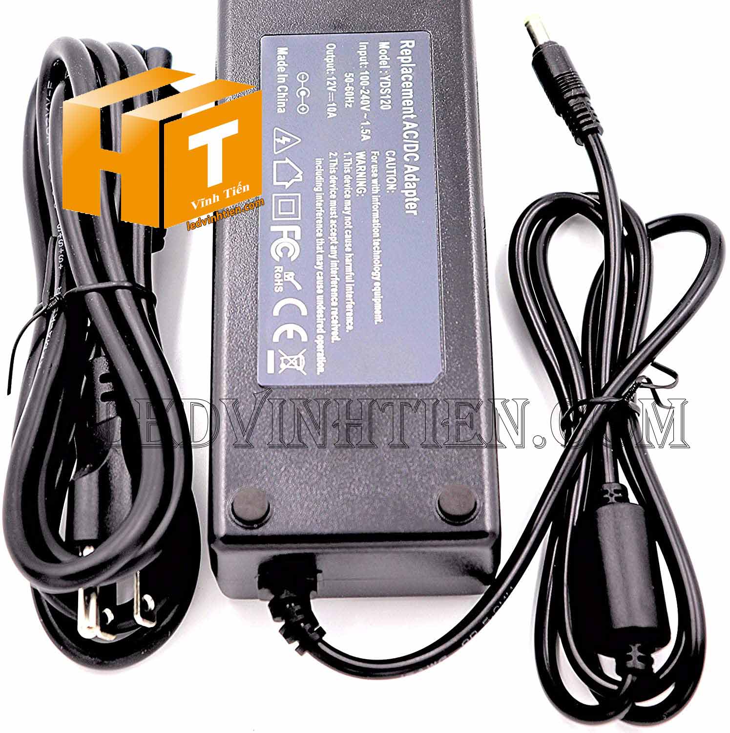 Adapter 12v 10a hay còn gọi nguồn adapter, adaptor 12V 10A nhỏ được cấp nguồn DC12V camera, Led quảng cáo, led hắt, led module, các loại đèn led chiếu sáng, như led thanh, led module, led dây, bơm mước mini, tự động hóa, BOARD MẠCH ĐIỆN TỬ XEM hình ảnh chụp mọi góc cạnh của nguồn adapter 12v 10a 120W loại tốt, giá rẻ, chất lượng, đủ ampe, có quạt, nhôm tản nhiệt, sản phẩm chính hãng ledvinhtien.com Hình ảnh chụp mọi góc cạnh của adapter DC12V 10A chính hãng led vĩnh tiến