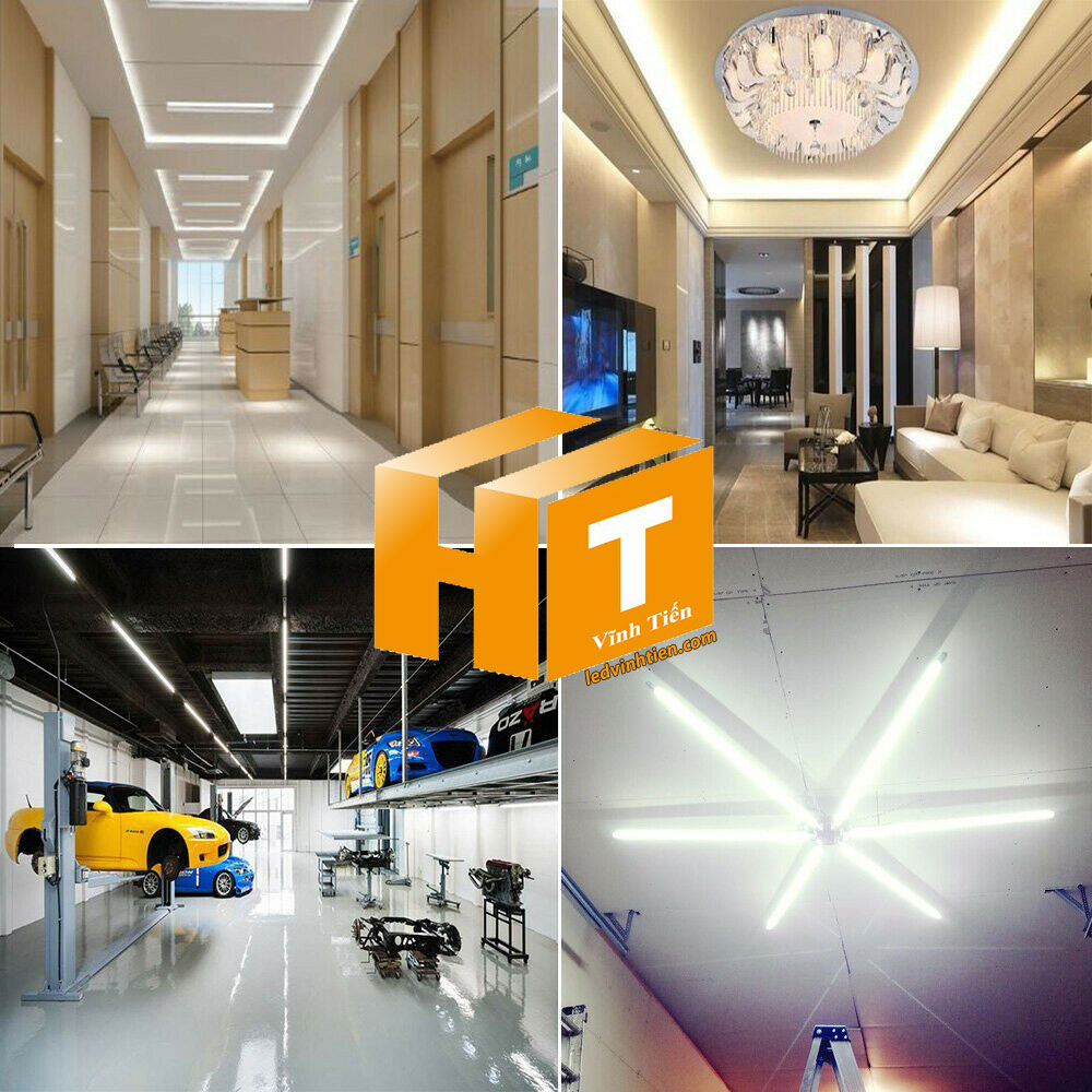 Đèn LED Tuýp T5 3 tấc 4W Liền Máng loại tốt, giá rẻ, Ledvinhtien.com