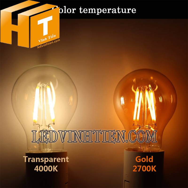 đèn led bulb Edison A60 công suất 4W