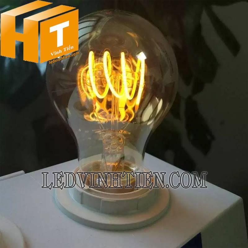 chi tiết đèn led bulb Edison A60 công suất 8W giá rẻ