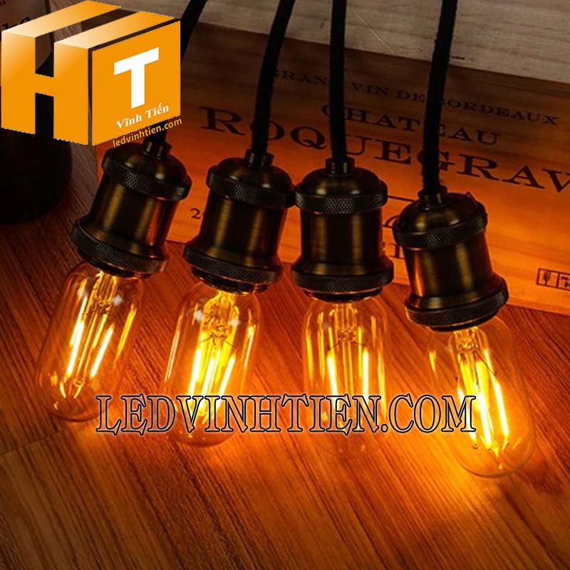 chi tiết đèn led bulb Edison T45 công suất 6W
