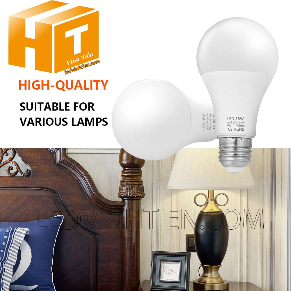 Bóng đèn led búp 12W loại tốt, giá rẻ, Ledvinhtien.com