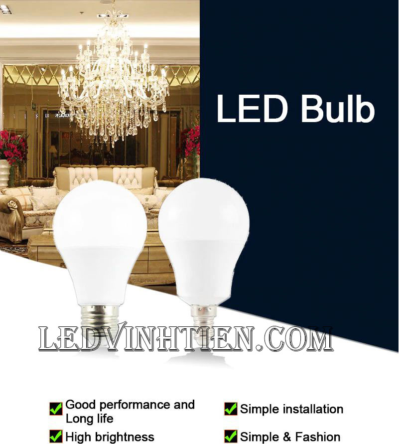 Bóng đèn led búp 15W