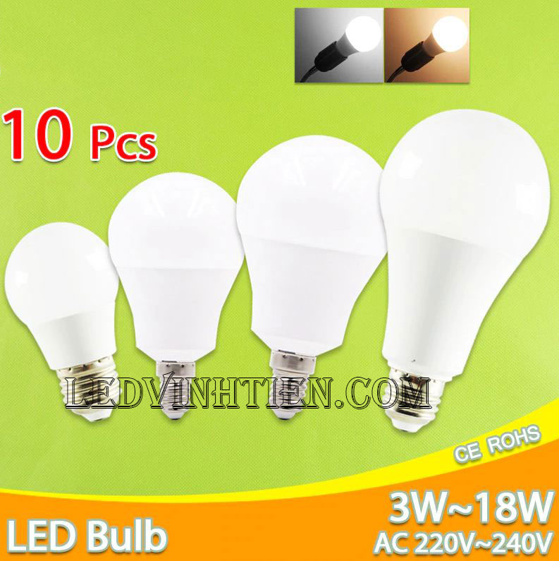 Bóng đèn led búp 3W loại tốt, giá rẻ, chất lượng, dùng chiếu sáng nội thất