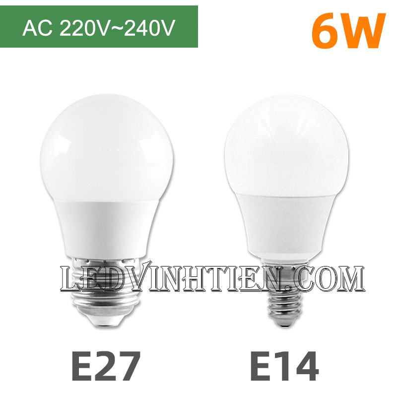 Bóng đèn led búp 6W