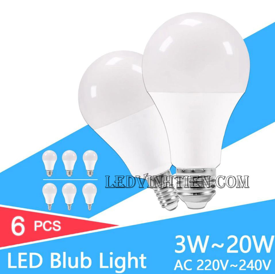 Bóng đèn led búp 6W loại tốt, giá rẻ, Ledvinhtien.com