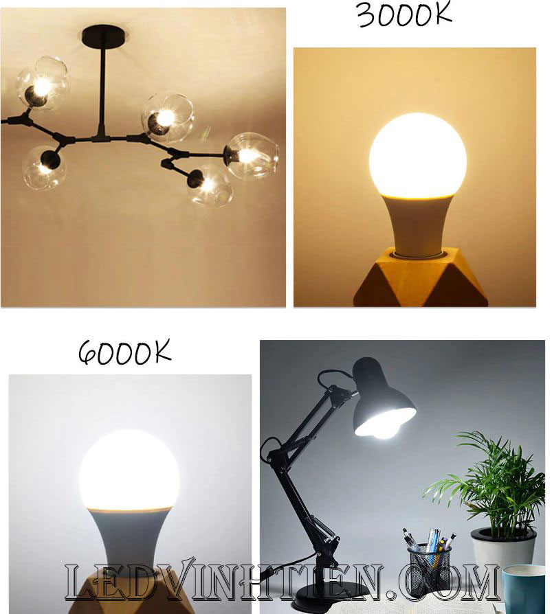 Bóng đèn led búp 6W loại tốt, giá rẻ, Ledvinhtien.com