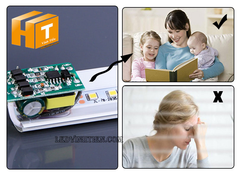 Bóng Tuýp bán nguyệt 20w 0,6m loại tốt, giá rẻ, Ledvinhtien.com