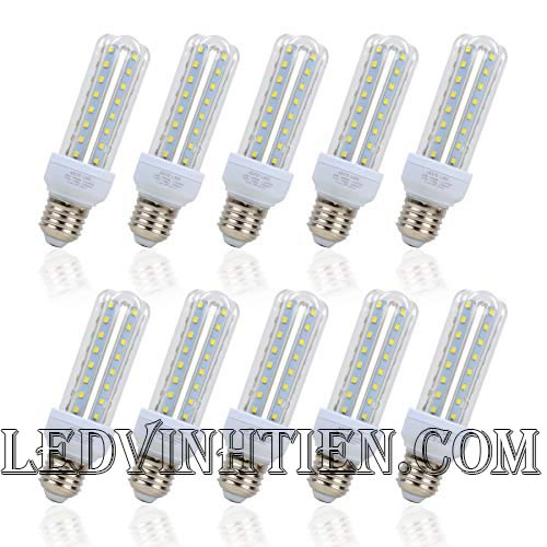 Bóng đèn led chử U 12W ánh sáng trắng, vàng loại tốt, giá rẻ, chất lượng, siêu sáng