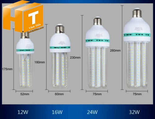 Bóng đèn led chử U 12W ánh sáng trắng, vàng loại tốt, giá rẻ, chất lượng, siêu sáng