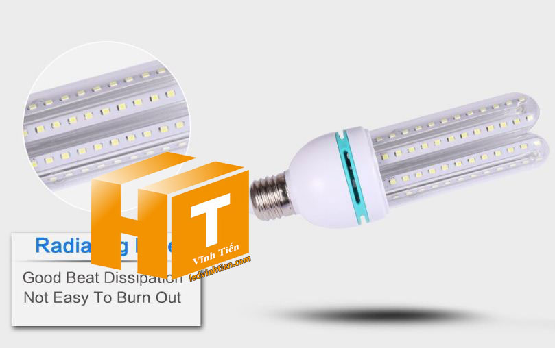 Bóng đèn led chử U 12W sáng trắng, vàng, giá rẻ | Ledvinhtein.com