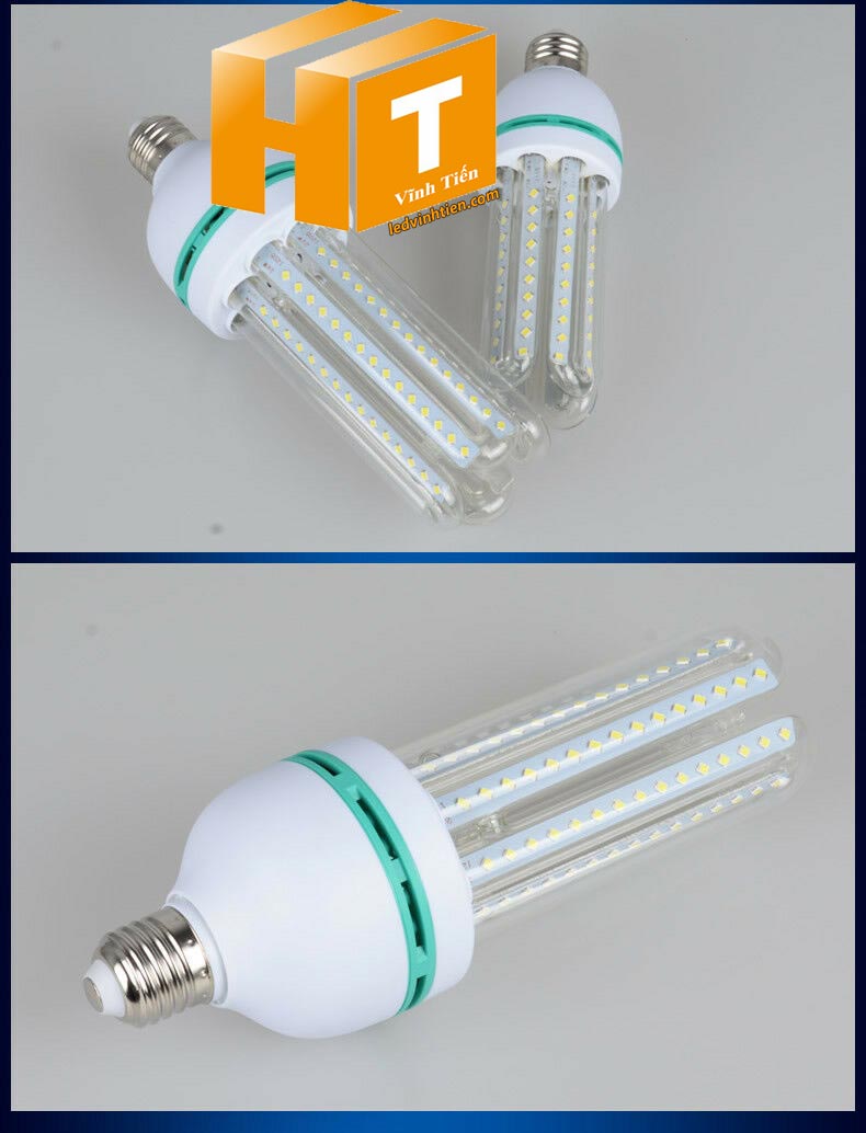 Bóng đèn led chử U 12W sáng trắng, vàng, giá rẻ | Ledvinhtein.com