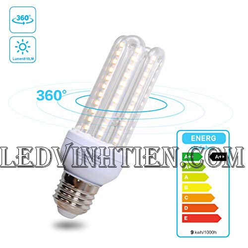 Bóng đèn led chử U 12W sáng trắng, vàng, giá rẻ | Ledvinhtein.com